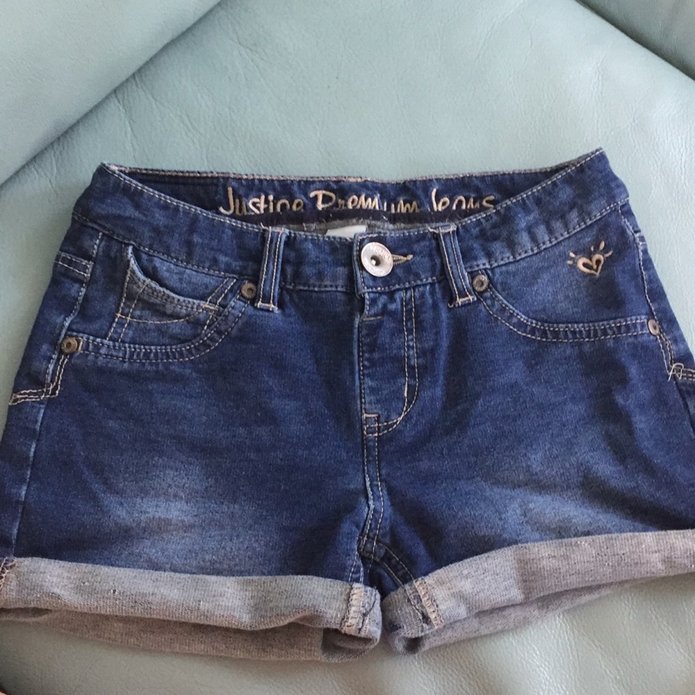 Soft denim shorts